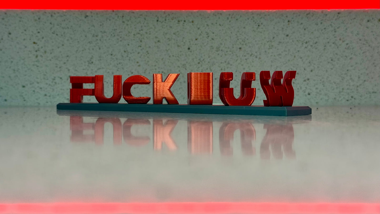 WSU Go Cougs 3D Print optical illusion